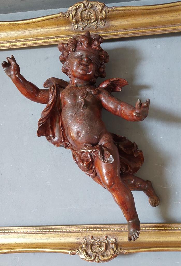 Zware vintage  putto/engel, Ophalen of Verzenden
