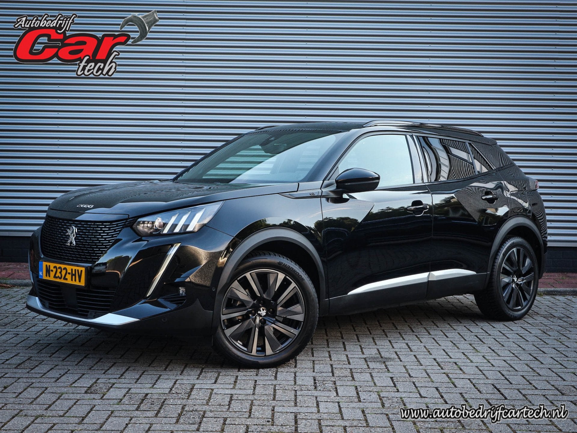 Peugeot e-2008 EV GT Pack 50 kWh Clima | Navi | Leer | Stoel, Auto's, Automatische klimaatregeling, 136 pk, Zwart, Zwart