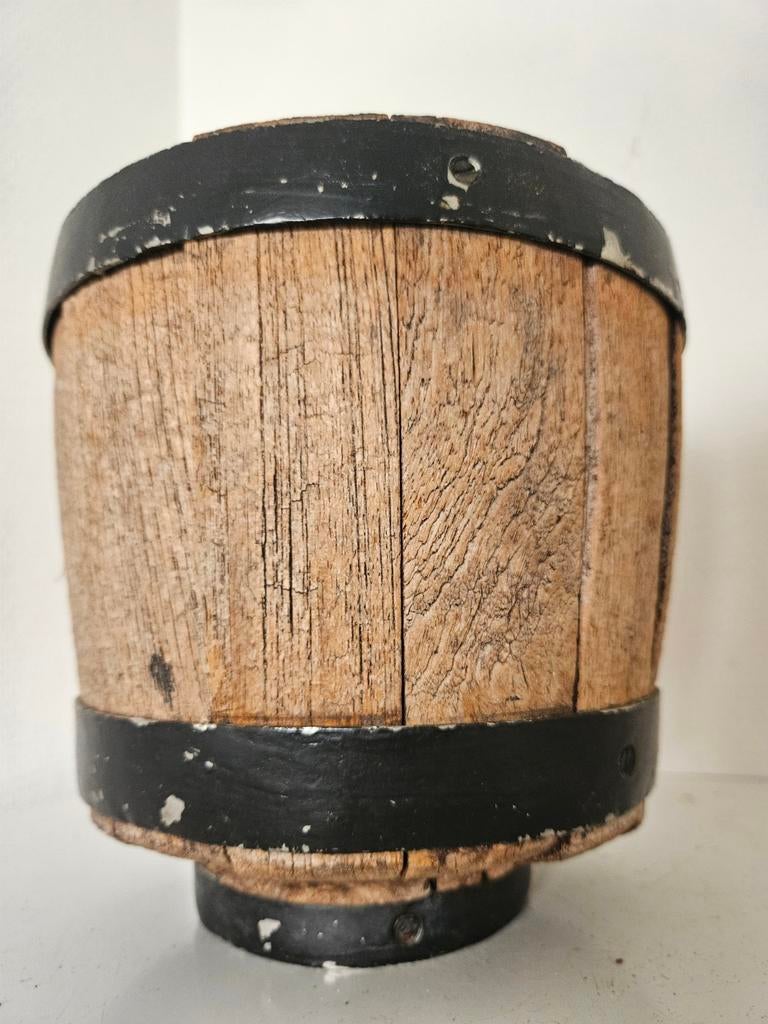 Antieke Kaasmal van Hout met Metalen Banden, Ophalen of Verzenden