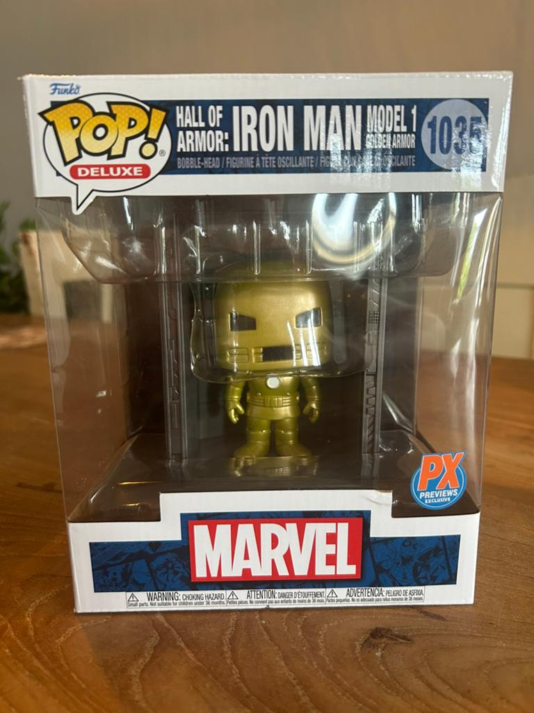 Hall of Armor: Iron Man Model 1 Golden Armor Funko Pop #1035, Ophalen of Verzenden, Zo goed als nieuw