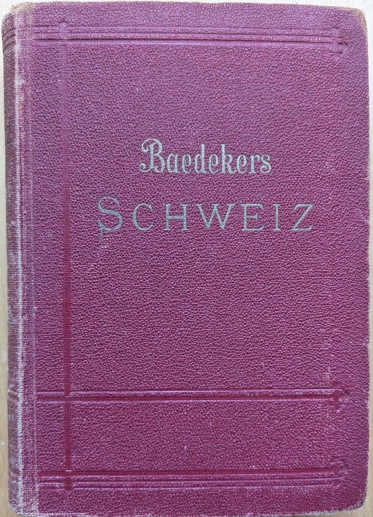 Baedeker's Schweiz. Handbuch für Reisende. 1899, Europa, Ophalen of Verzenden, Reisgids of -boek, Karl Baedeker