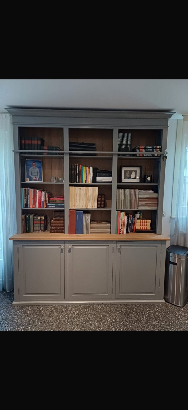 Prachtige massief houten boekenkast rofra, Huis en Inrichting, Ophalen, 200 cm of meer, 150 tot 200 cm, Zo goed als nieuw
