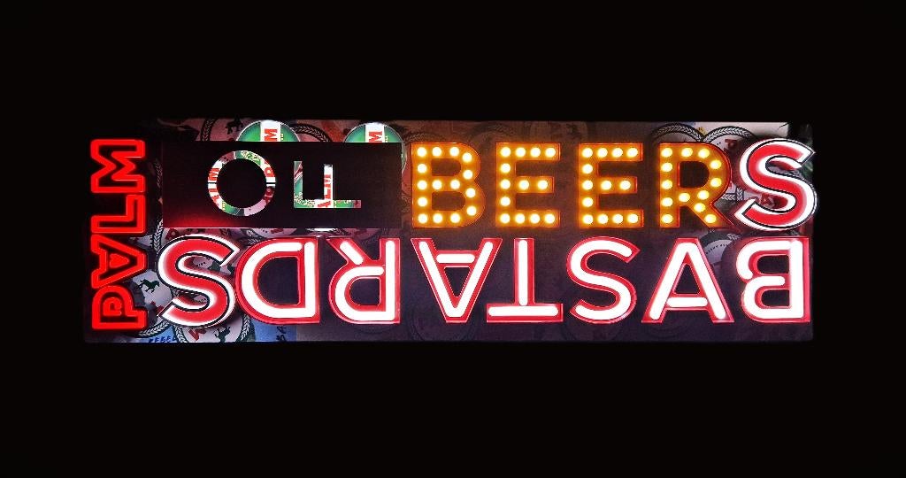 Palm Bier, Ophalen, Nieuw, Reclamebord, Plaat of Schild, Palm