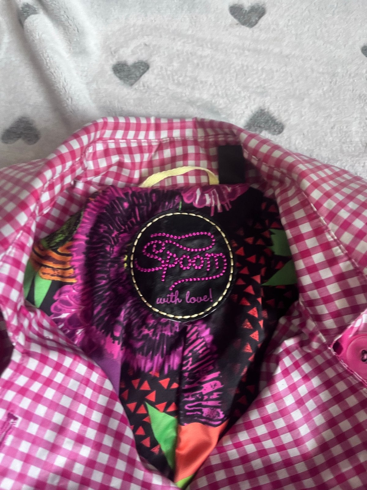 Spoon roze geruite trenchcoat maat 36, Ophalen of Verzenden, Zo goed als nieuw, Maat 36 (S), Roze