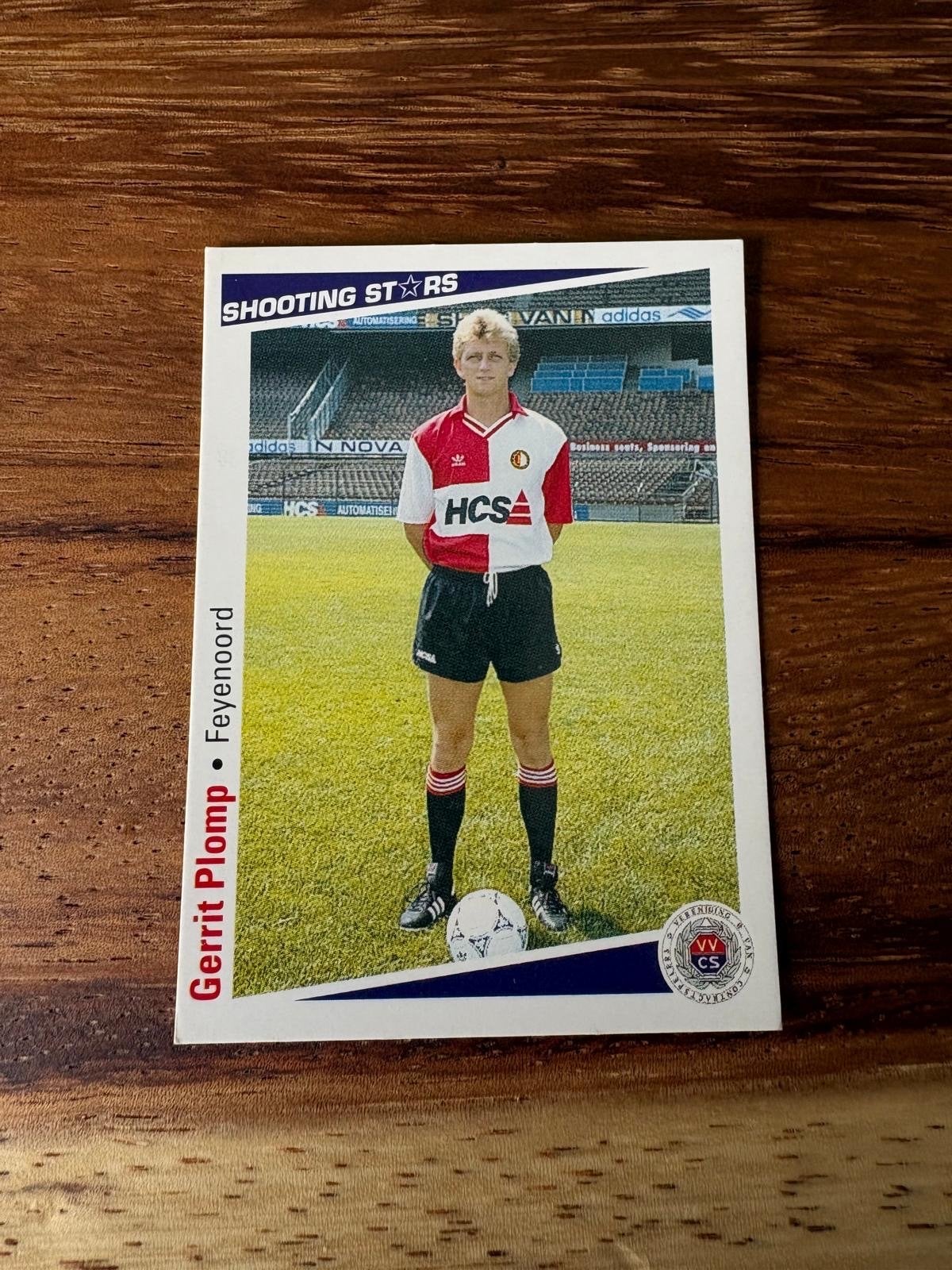 Gerrit Plomp Feyenoord Shooting Stars 1991/92 Voetbalkaart, Ophalen of Verzenden, Zo goed als nieuw, Stickers en Plaatjes