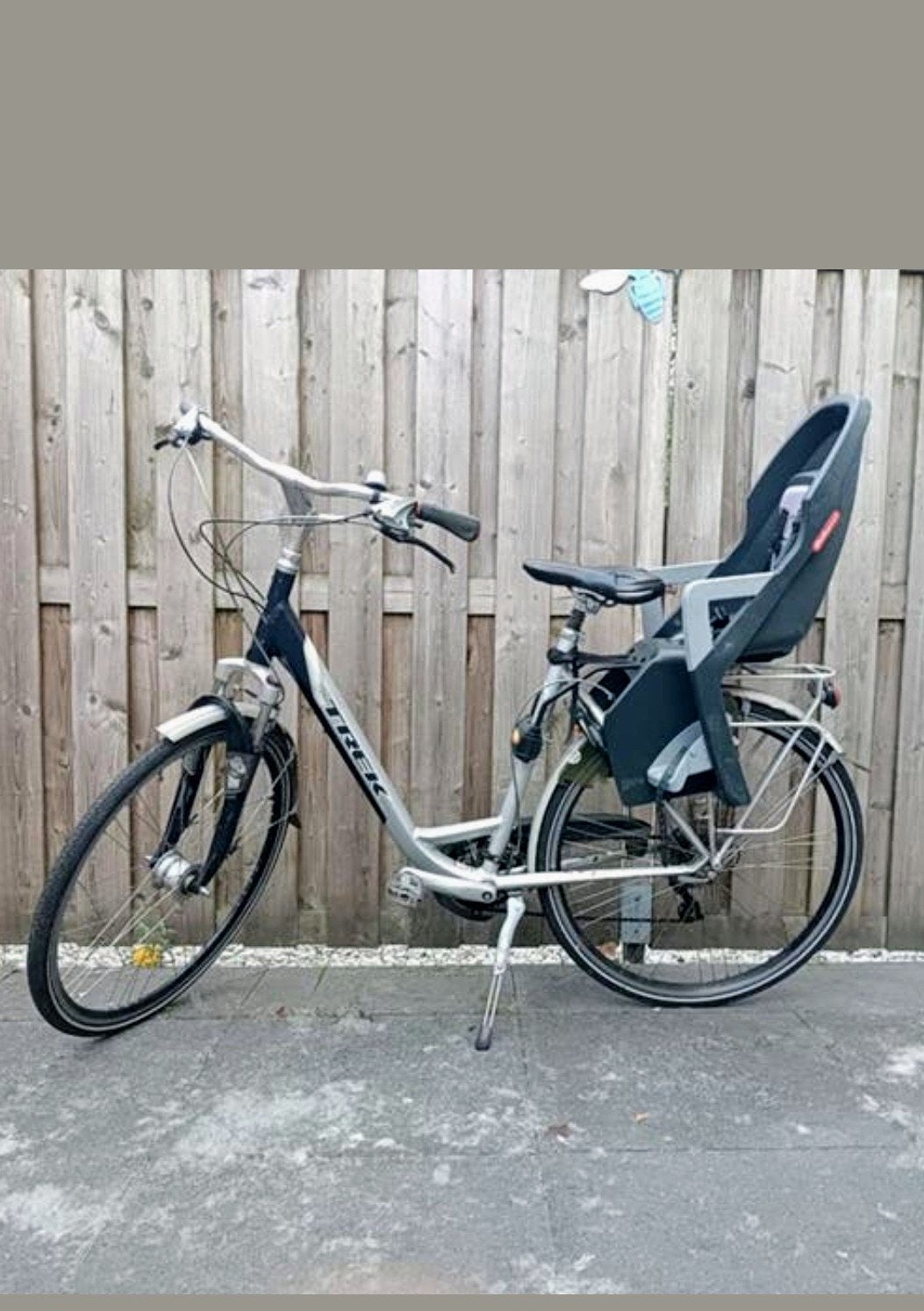 Trek damesfiets met kinderzitje, Fietsen en Brommers, Fietsen | Dames | Damesfietsen, Ophalen