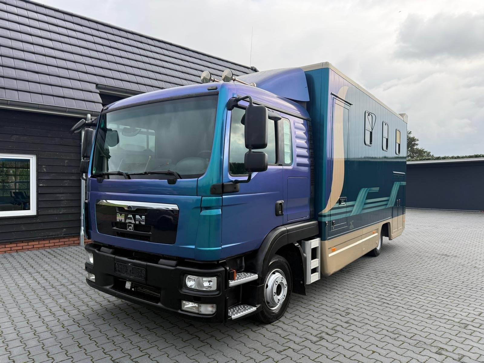 Man TGL 4 Paards Paardenvrachtwagen Truck Roelofsen opbouw, Stof, Overige kleuren, MAN, Bedrijf