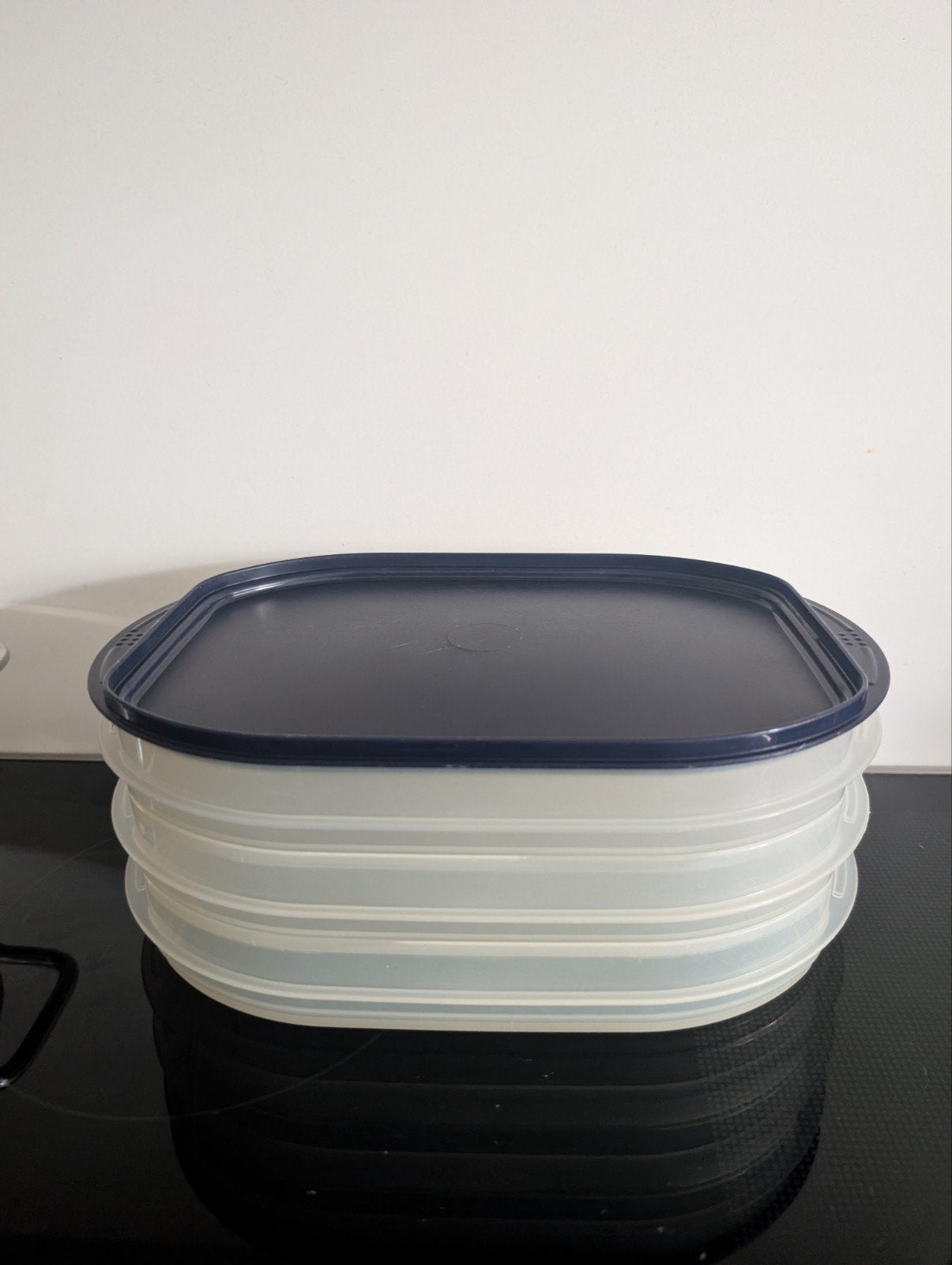 Tupperware vleeswarenschaaltjes, Gebruikt, Overige kleuren, Schaal, Ophalen of Verzenden