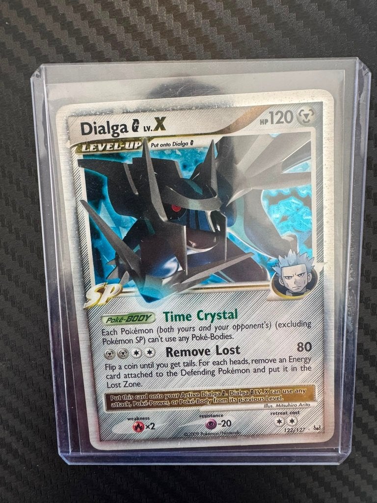 Dialga G LV.X 122/127 Holo Platinum 2009 Pokémonkaart, Ophalen of Verzenden, Zo goed als nieuw, Losse kaart, Foil