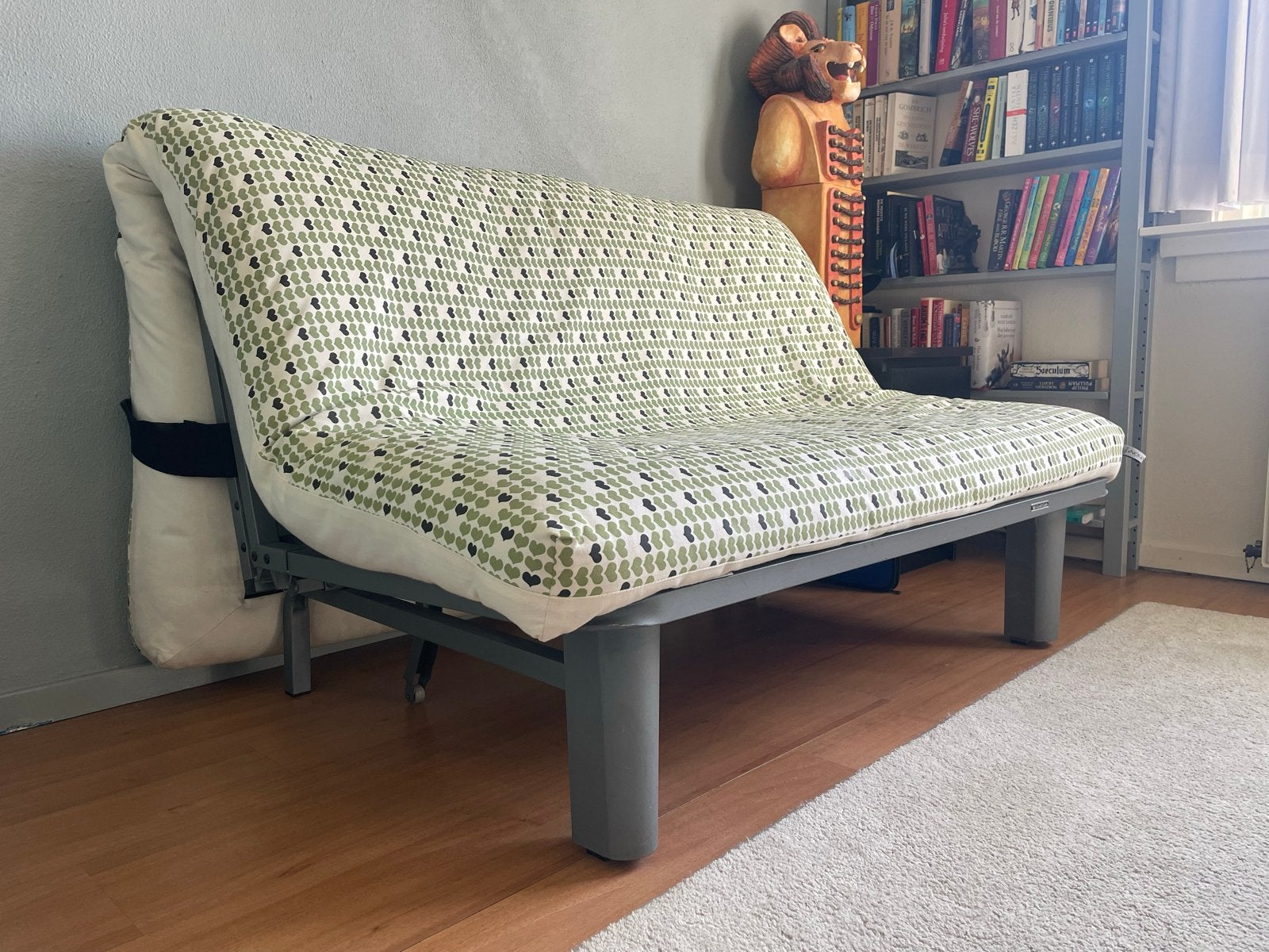 Innovation Living slaapbank met futon matras, Ophalen, Gebruikt, Meerkleurig, Tweepersoons