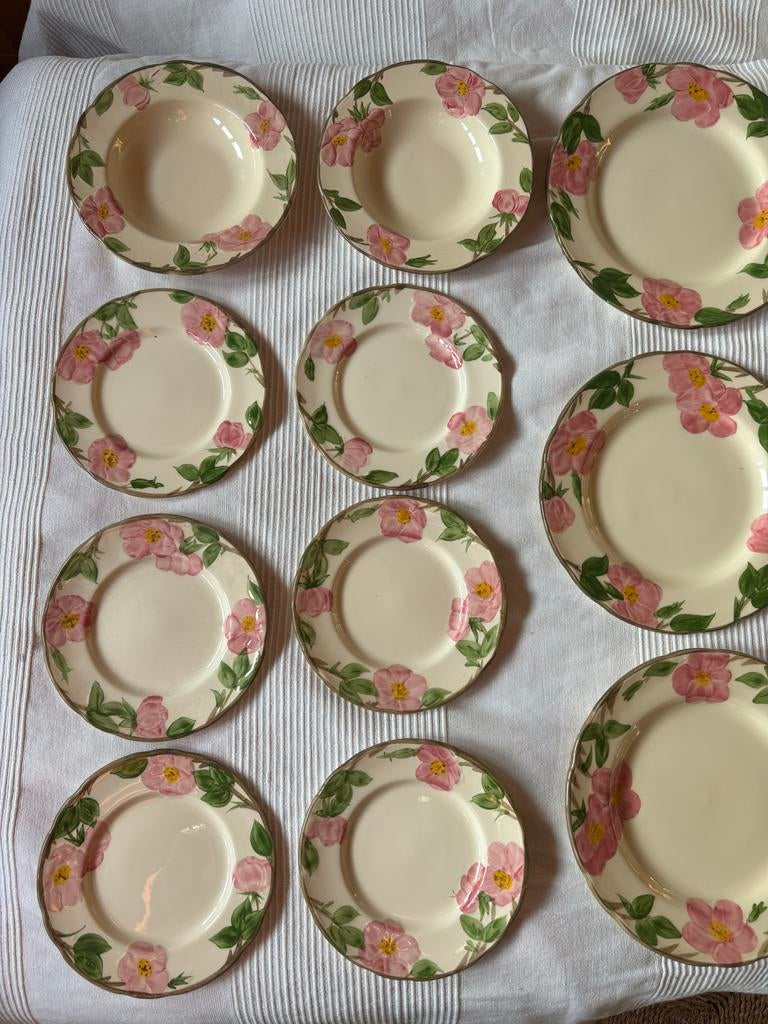 Franciscan Desert Rose servies - Handgedecoreerd Servies, Ophalen, Zo goed als nieuw, Overige stijlen, Aardewerk