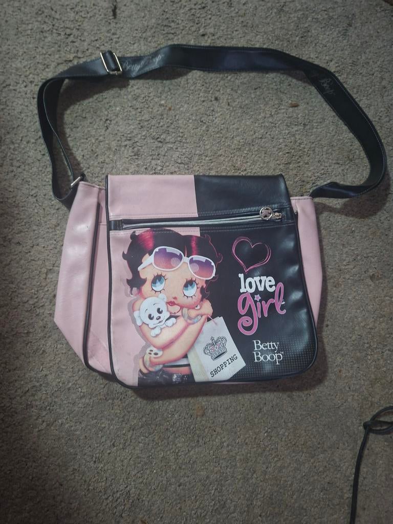 Betty Boop Tas  roze-zwart, Sieraden, Tassen en Uiterlijk, Tassen | Damestassen, Ophalen of Verzenden, Gebruikt, Roze, Overige typen