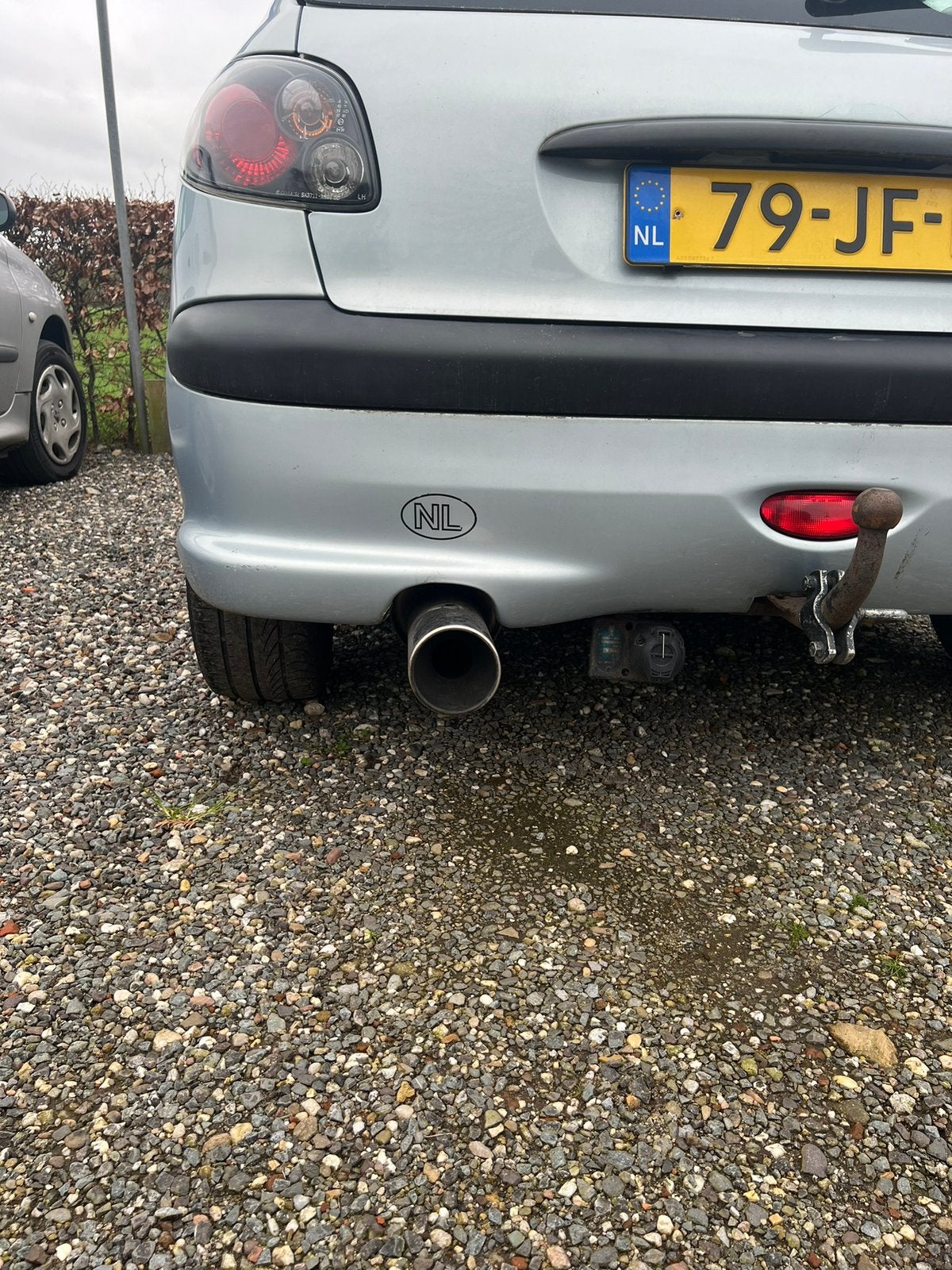 Ragazzon einddemper 206 2.0 gti, Ophalen of Verzenden, Gebruikt, Peugeot