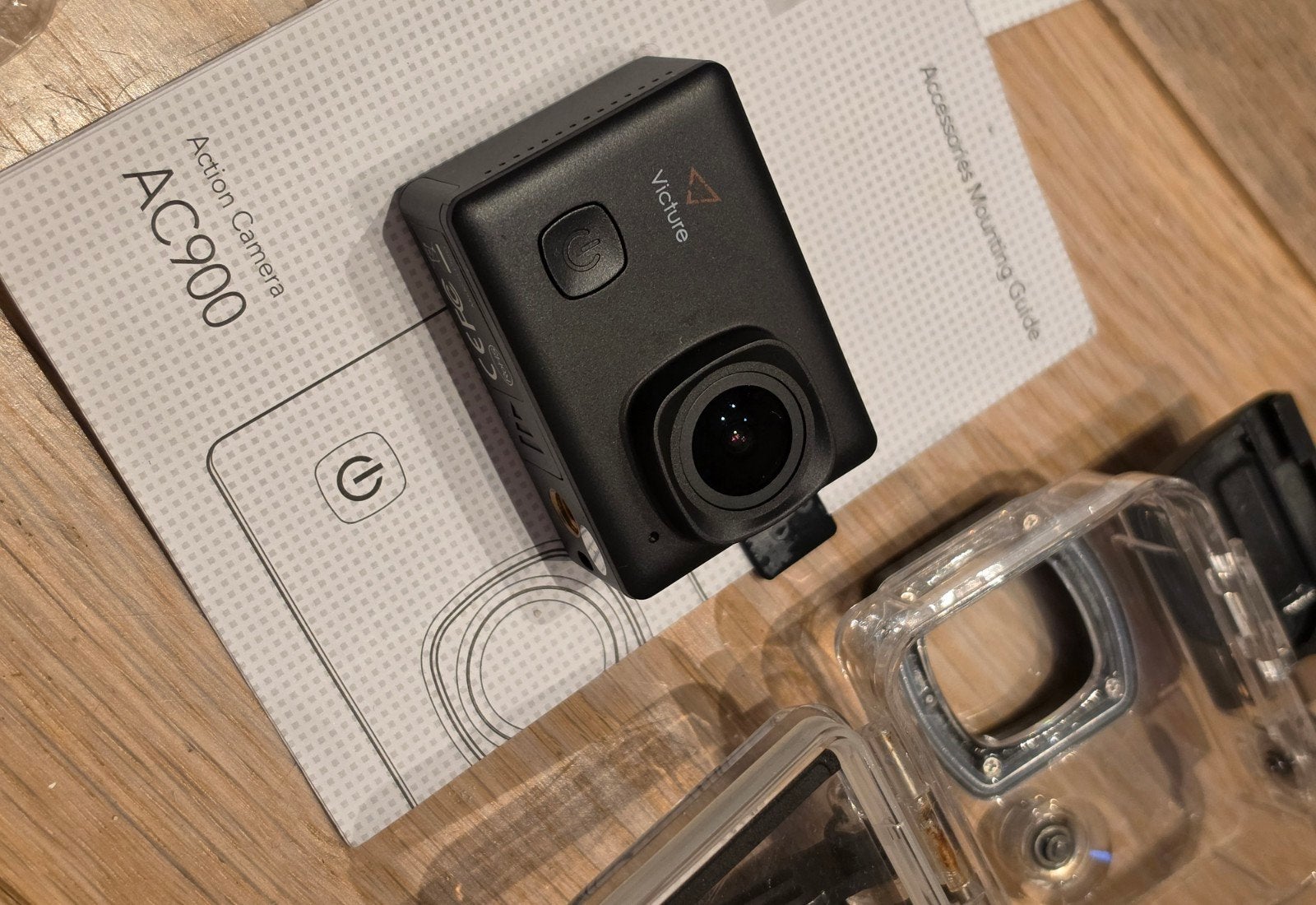 Victure AC900 Action Camera, onderwaterbehuizing en extra, Ophalen of Verzenden, Zo goed als nieuw, Overige merken