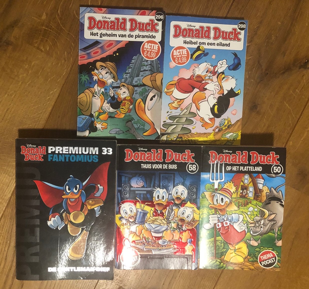 Donald Duck pockets - 5 stuks, Boeken, Meerdere stripboeken, Ophalen of Verzenden, Zo goed als nieuw
