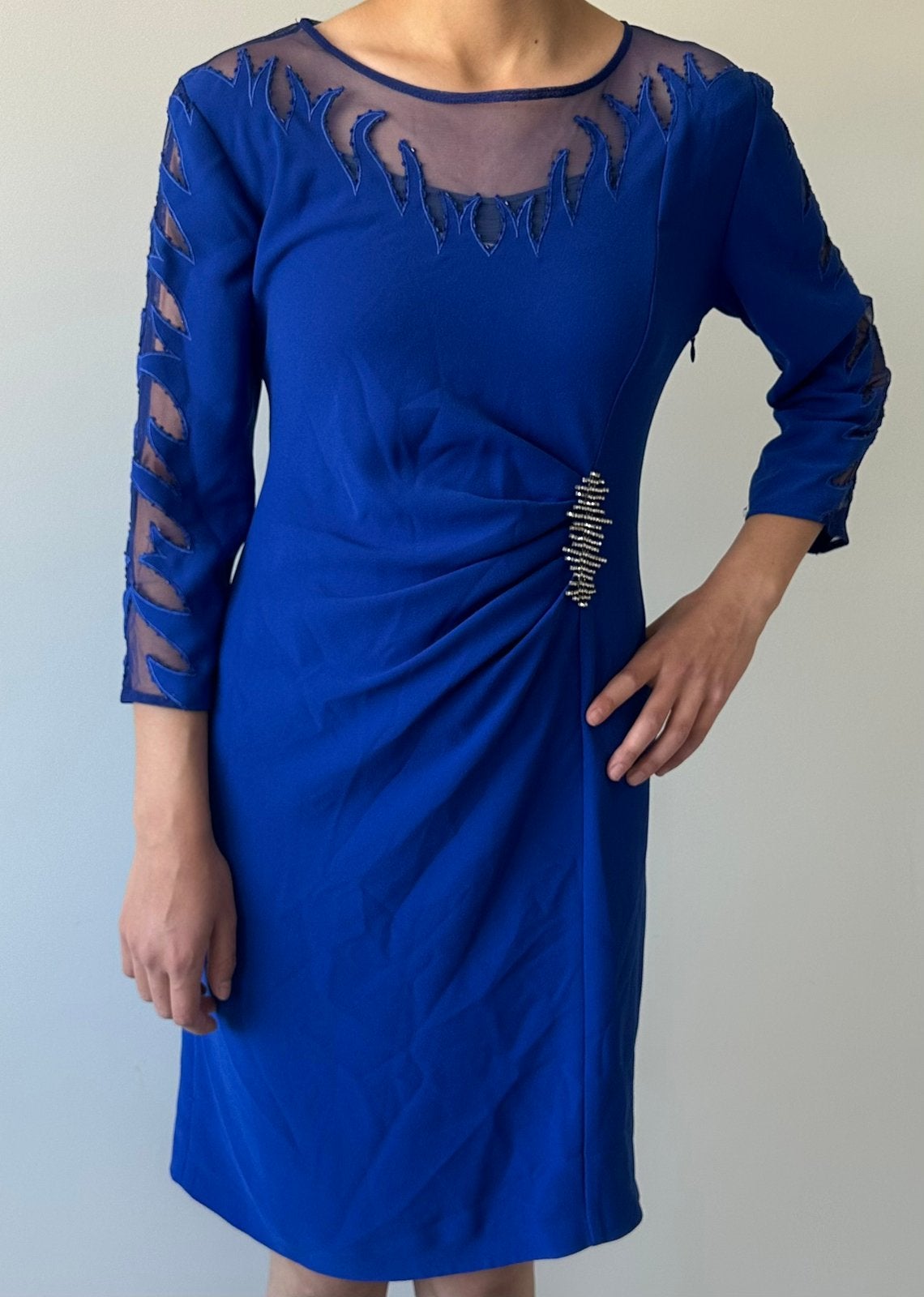 Galajurk/Abiye, Maat 38/40 (M), Blauw, Ophalen of Verzenden, Zo goed als nieuw