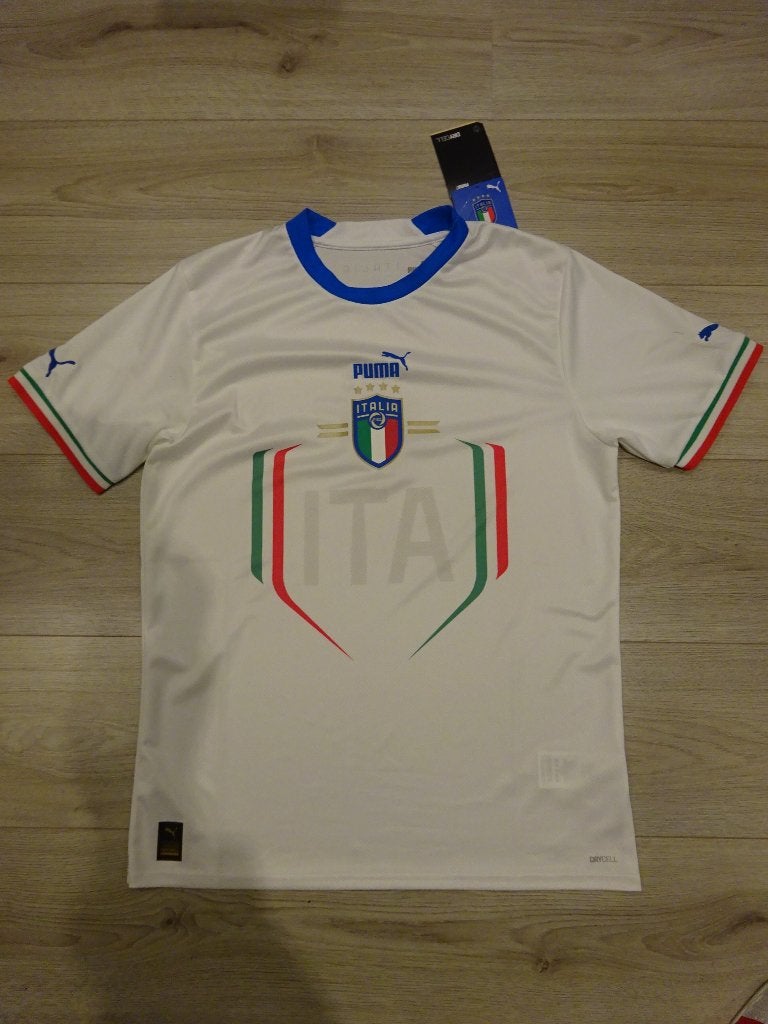 Voetbalshirt Italie uit 2022 - 2023 Maat M, Puma, Maat 48/50 (M), Wit, Nieuw