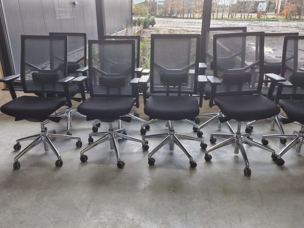 Erron Ergo Premium bureaustoelen ( EN1335 norm ), VST, Zwart, Ophalen of Verzenden, Zo goed als nieuw