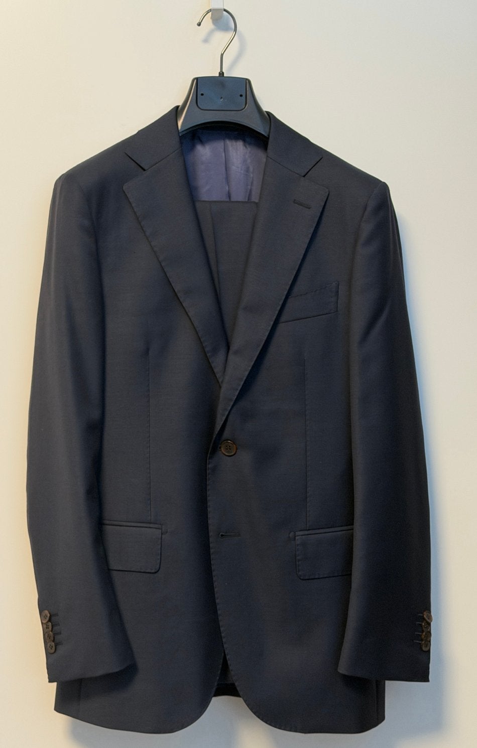 SuitSupply Lazio Navy Pak Maat 46, Ophalen, Zo goed als nieuw, Maat 46 (S) of kleiner, Blauw