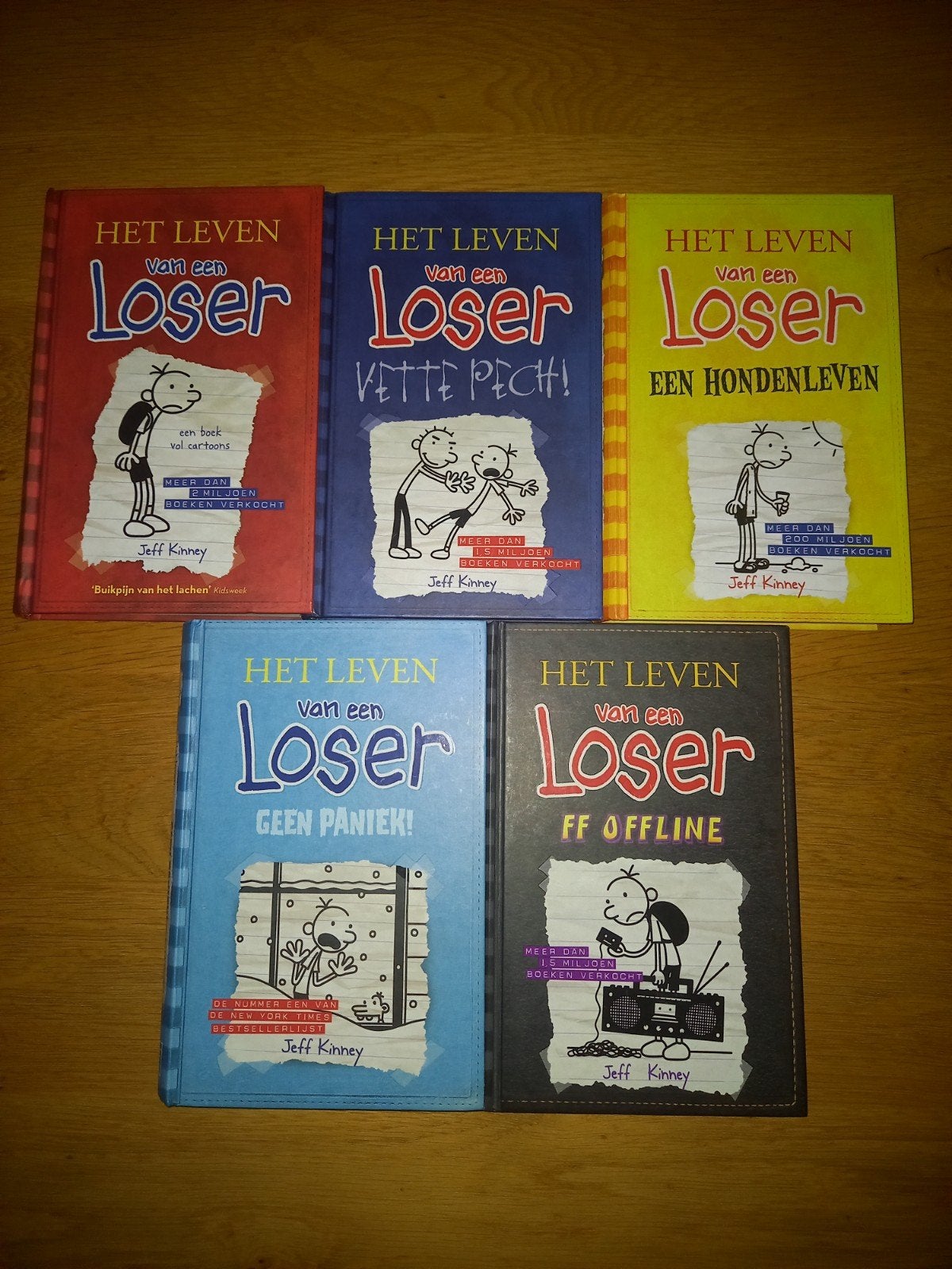 Het leven van een Loser boeken (€5,- per boek), Ophalen, Zo goed als nieuw, Jeff Kinney