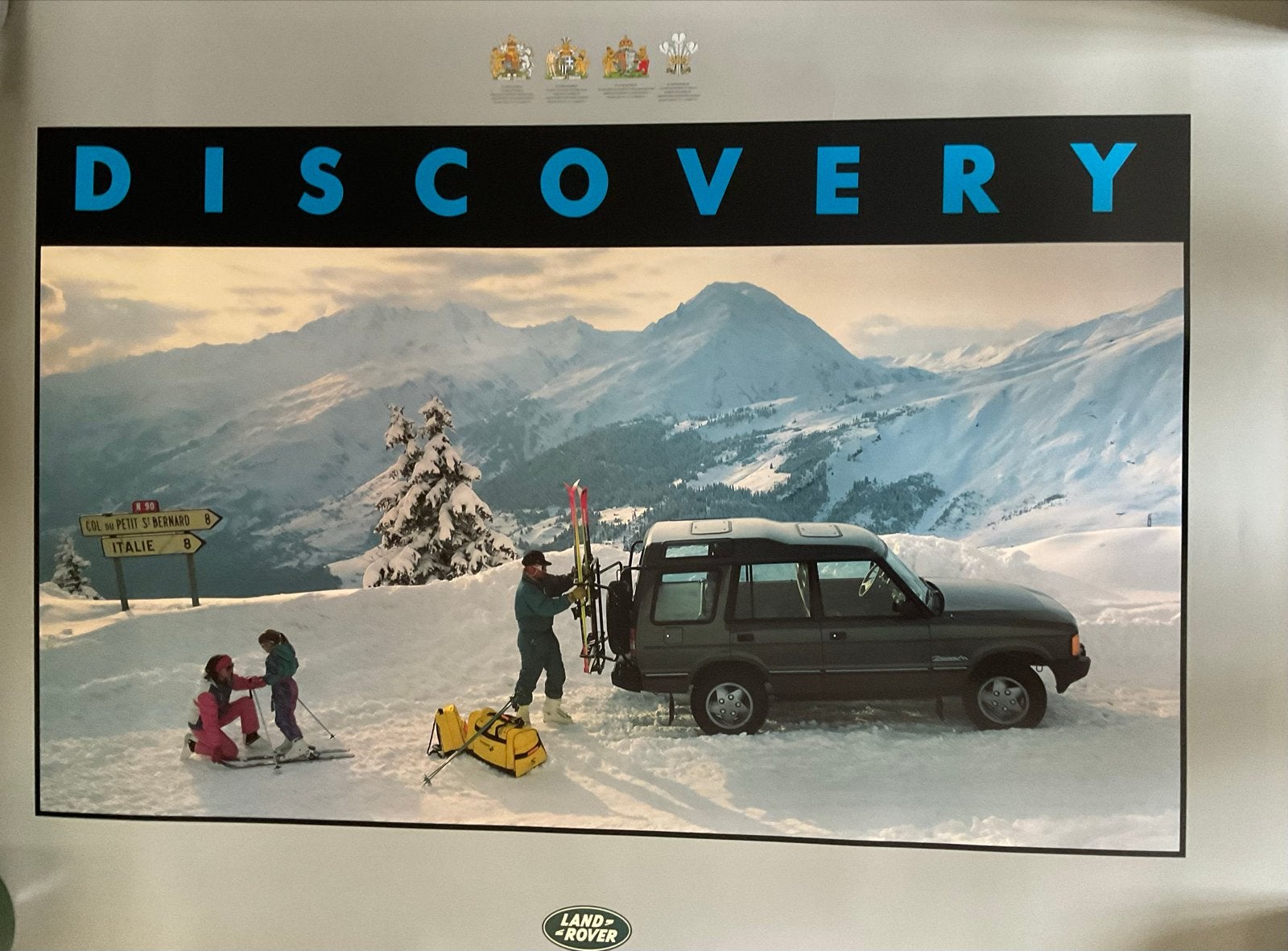 2 originele Land Rover Discovery posters, Gebruikt, Rechthoekig Liggend, Ophalen of Verzenden, A1 t/m A3