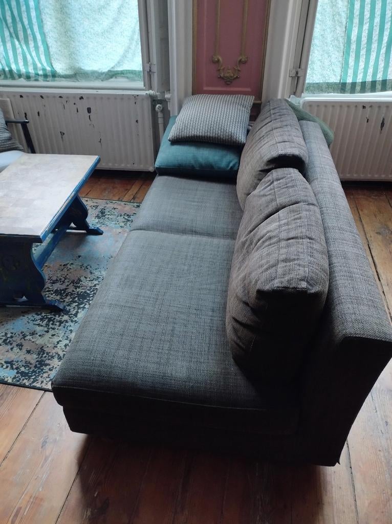 Bruine Topform bank, Huis en Inrichting, Ophalen, Gebruikt, 150 tot 200 cm, Tweepersoons