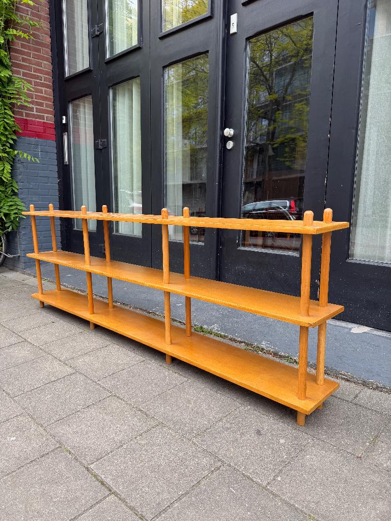 Vintage design wandkast, stokkenkast, midcentury wall unit, Ophalen, Gebruikt, -, -
