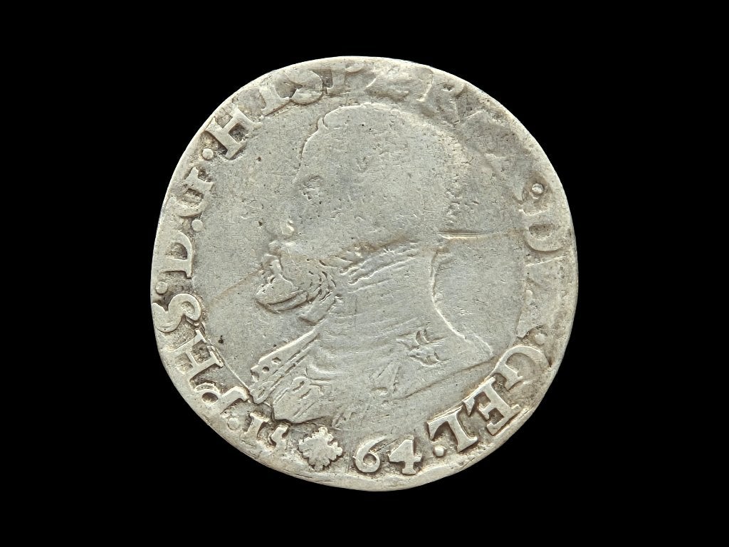 Halve Filipsdaalder 1564 Gelderland, Postzegels en Munten, Munten | Nederland, Vóór koninkrijk, Zilver, Losse munt, Overige waardes