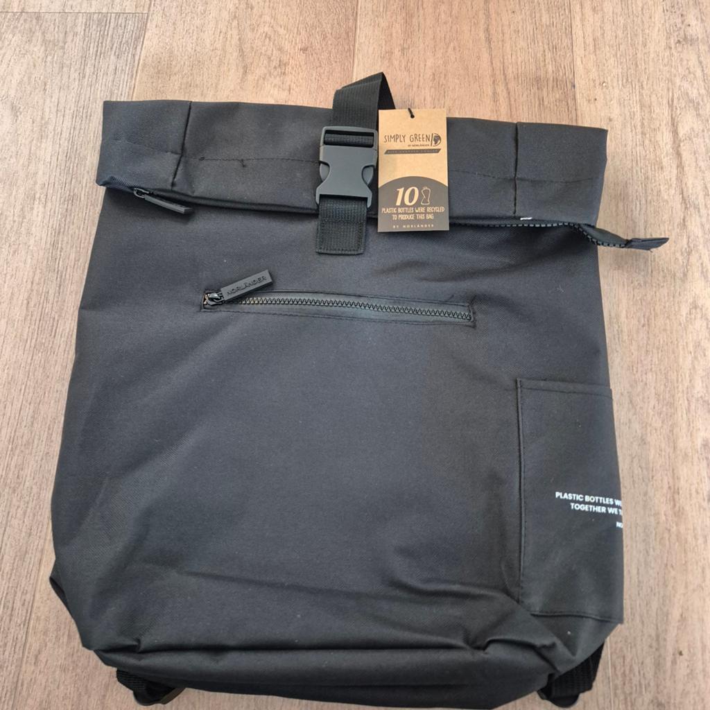 S.G. Roll Norlander Backpack Zwart - Nieuw, 25 tot 40 cm, Nieuw, Ophalen of Verzenden, Waterdicht