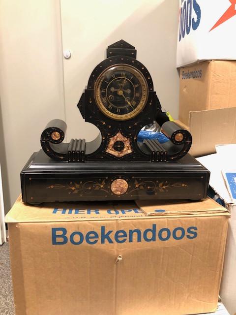 mooie  klok Pendule Nederlands fabrikaat, Antiek en Kunst, Antiek | Klokken, Ophalen