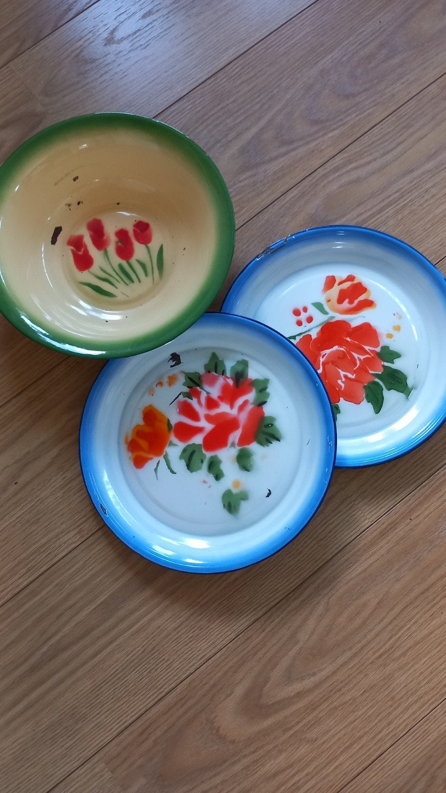 Emaile schaal/borden, Ophalen of Verzenden