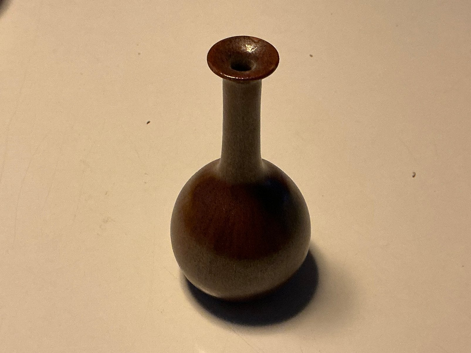 Flesvaasje ca. 9 cm à la Carl-Harry Stålhane Zweden ca. 1960, Ophalen of Verzenden