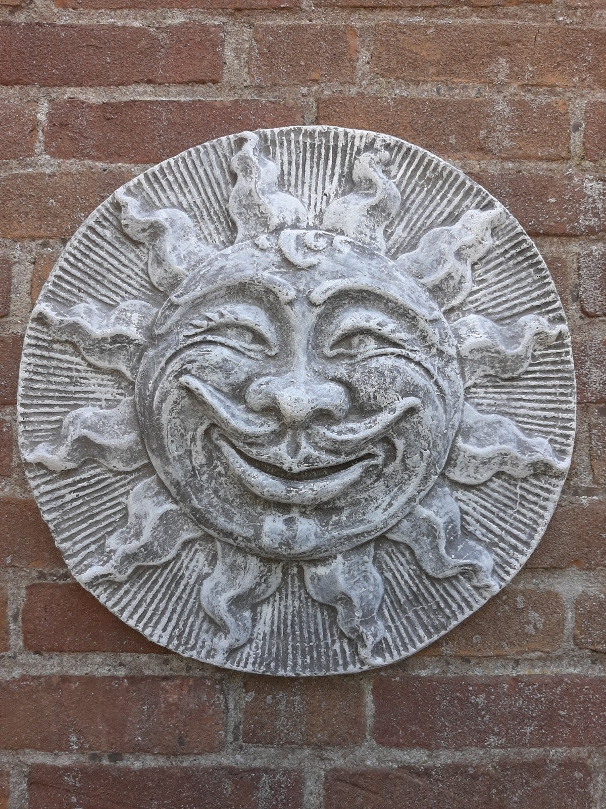 Zon wanddecoratie betonnen beeld tuinbeeld beton, Ophalen