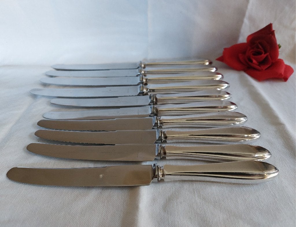Gerritsen & Van Kempen messen verzilverd puntfilet, Verzenden