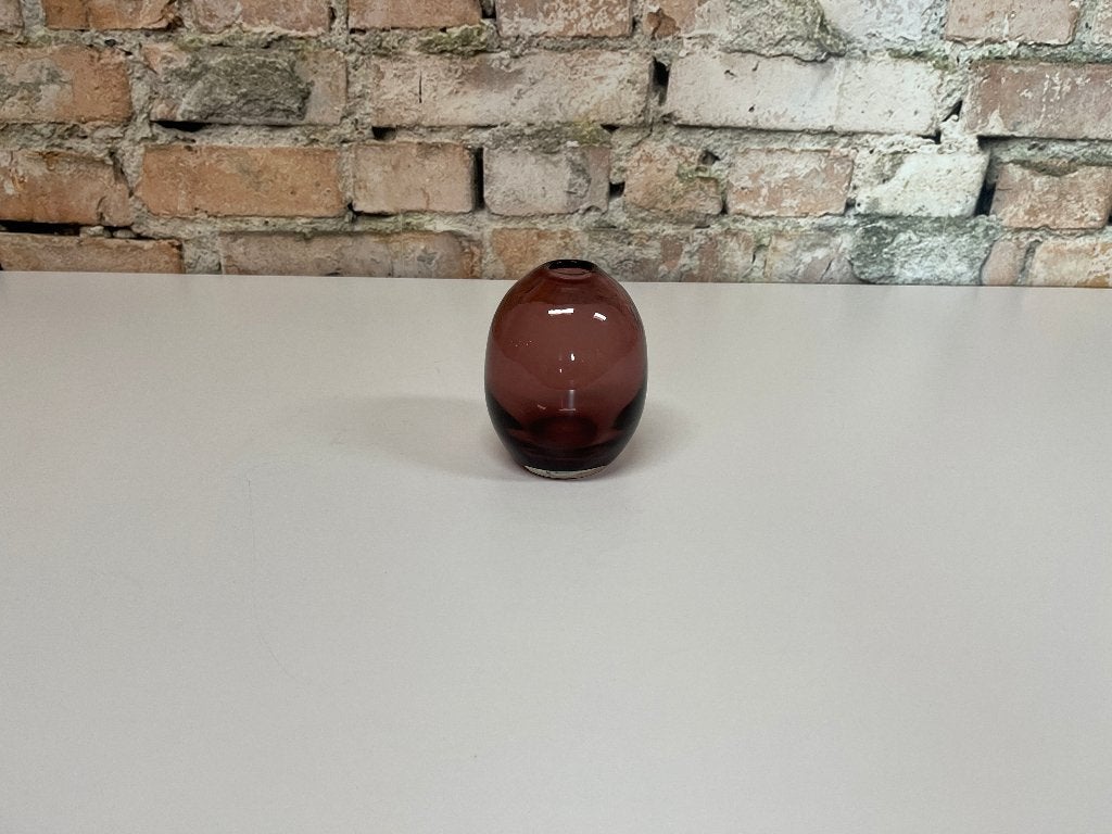 Krosno Egg Shape vaas bij TheReSales, Ophalen, Paars, Glas, 11 cm
