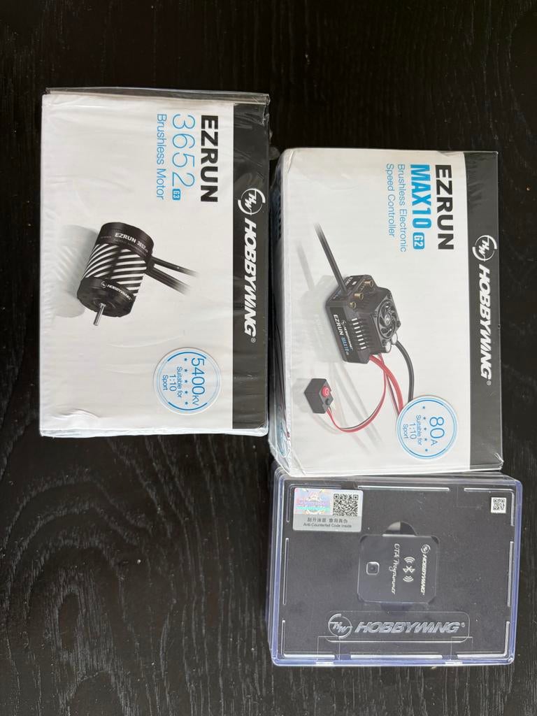 Hobbywing EZRUN Motor, ESC en Bluetooth Module, Elektro, Nieuw, Ophalen of Verzenden, Schaal 1:10