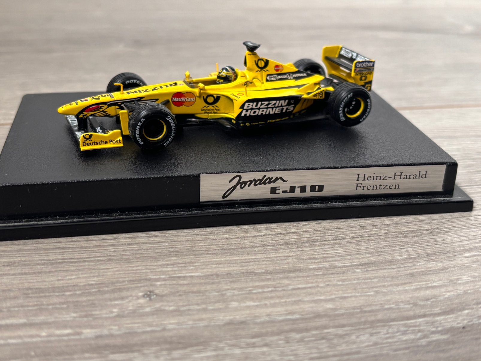 Hotwheels F1 H.H. Frentzen Jordan 1:43, Ophalen of Verzenden, Zo goed als nieuw, Auto, Overige merken