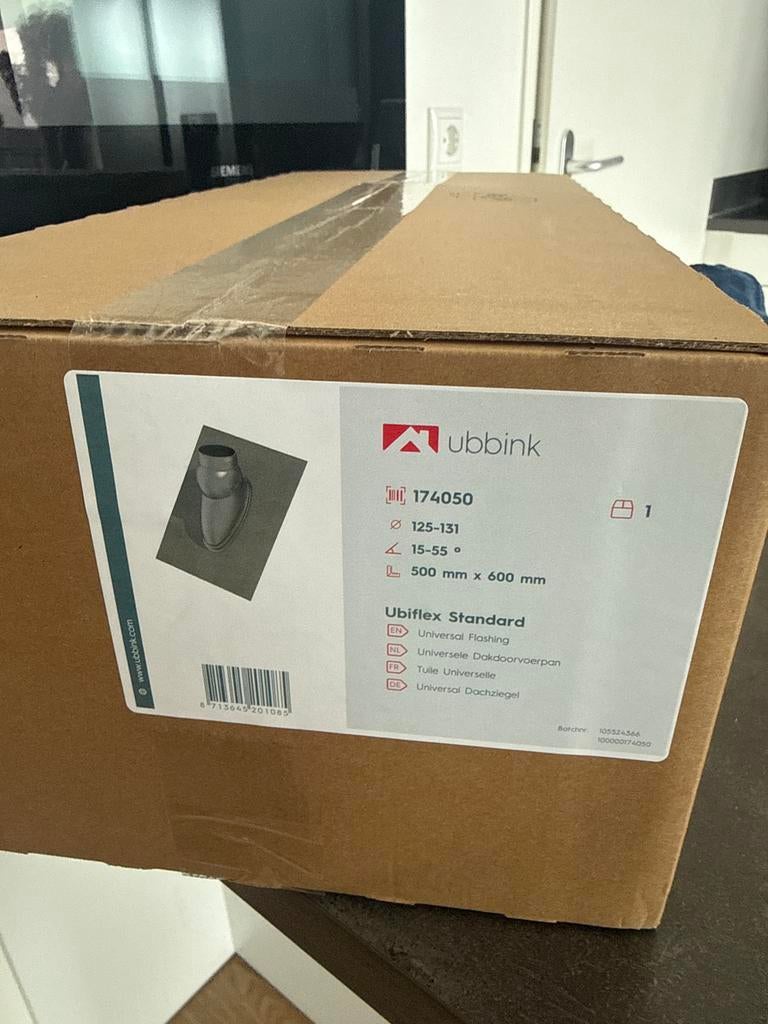 Ubiflex Standard Universele Dakdoorvoerpan 125-131mm, Doe-het-zelf en Verbouw, Dakpannen en Dakbedekking, Verzenden, Overige typen
