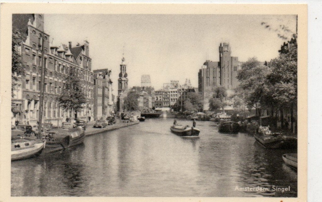 Amsterdam  Singel, Ophalen of Verzenden, 1940 tot 1960, Gelopen, Noord-Holland