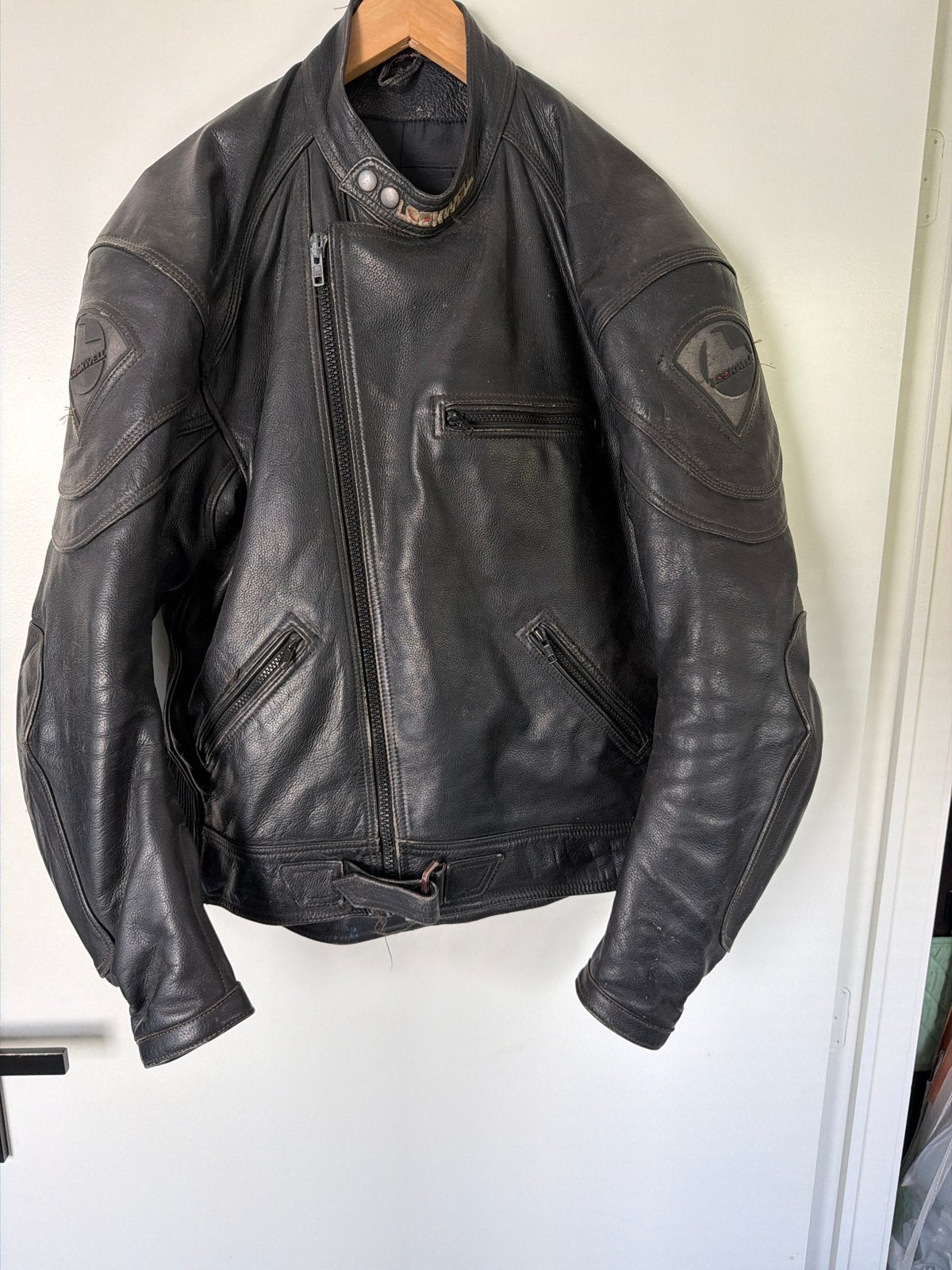 Lookwell leren motorjas - Maat 54/L, Ophalen of Verzenden, Tweedehands, Heren, Jas | leer