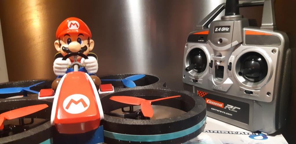Mario Kart Drone XL 30cm - Carrera RC - Luxe Zender - NIEUW, Ophalen of Verzenden, Nieuw