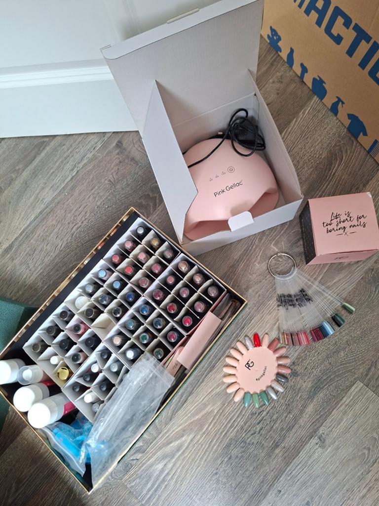 Pink gellac set, Ophalen of Verzenden, Zo goed als nieuw, Overige typen