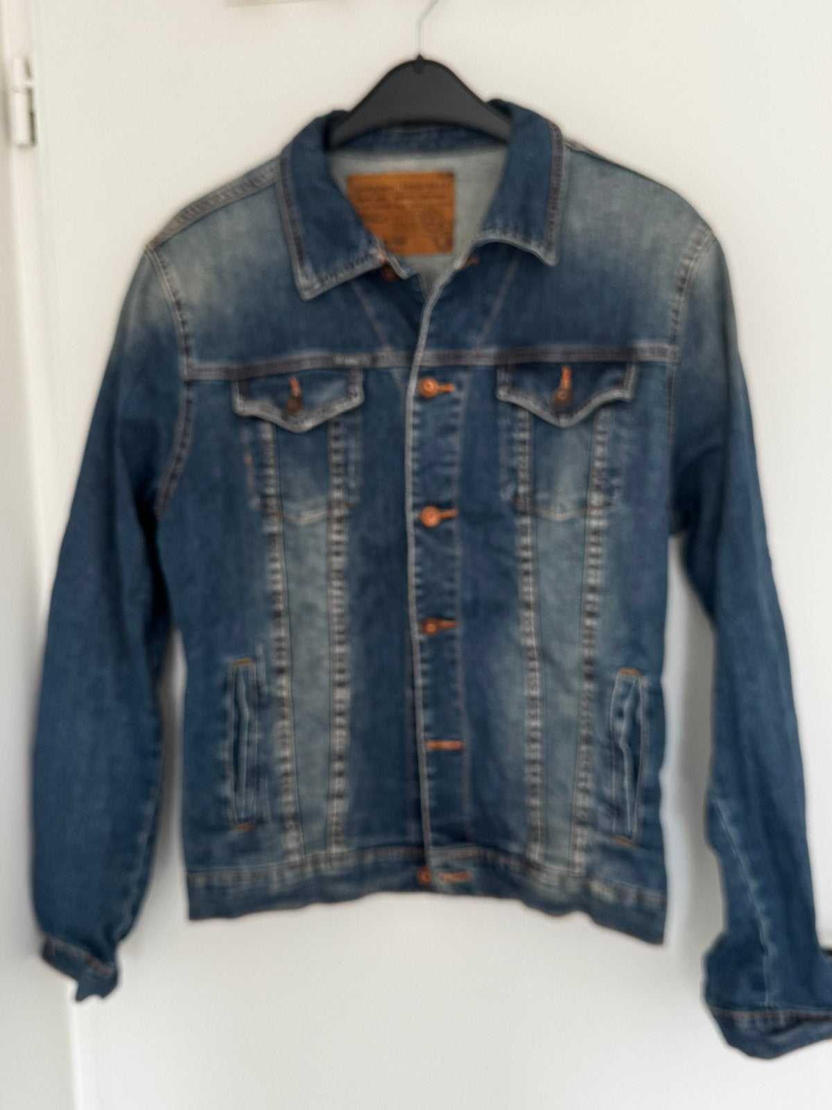 Te koop ‘heren’ spijkerjas, Kleding | Heren, Ophalen of Verzenden, Zo goed als nieuw, Maat 52/54 (L), Blauw