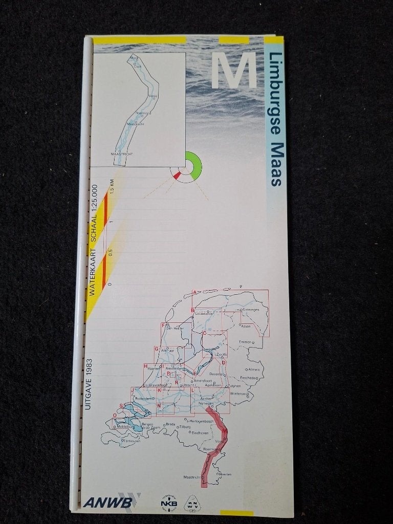 Waterkaart Limburgse Maas, Ophalen of Verzenden, Zo goed als nieuw