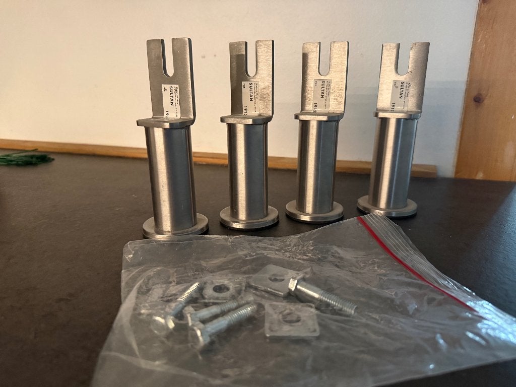 IKEA Sultan bedpoten 10 cm, Eenpersoons, Ophalen of Verzenden, Zo goed als nieuw, Bedbodem