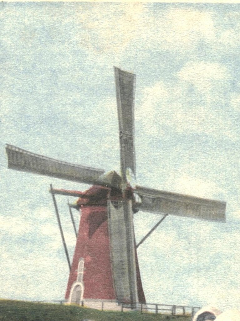 700419 Walcheren Klederdracht Molen Westkapelle ZL onbeschr, Ophalen of Verzenden, Voor 1920, Ongelopen, Zeeland