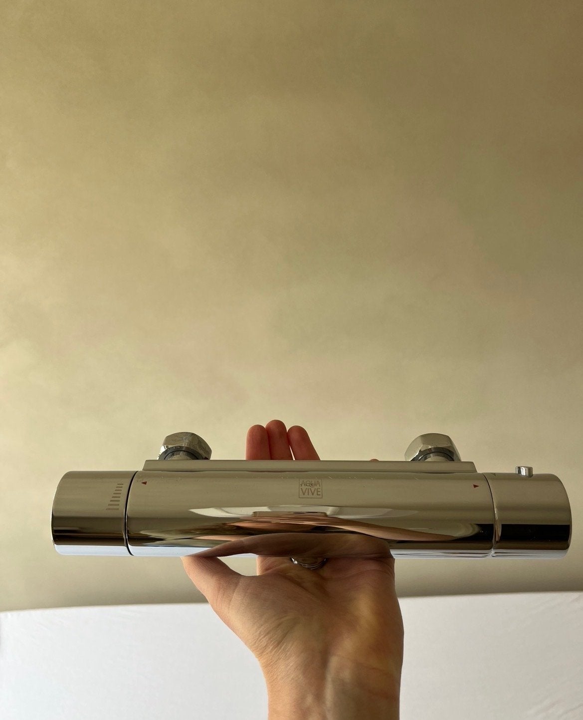 Aqua Vive thermostatische douchekraan chroom 15 cm, Ophalen, Nieuw, Chroom, Douche