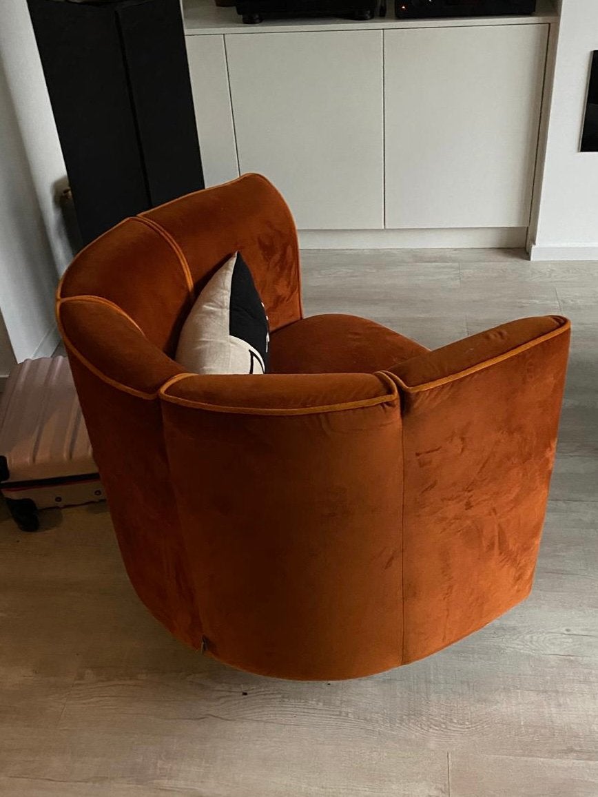 Dutchbone Flower fauteuil/stoel – Goede staat, Ophalen, Gebruikt, 75 tot 100 cm, Stof