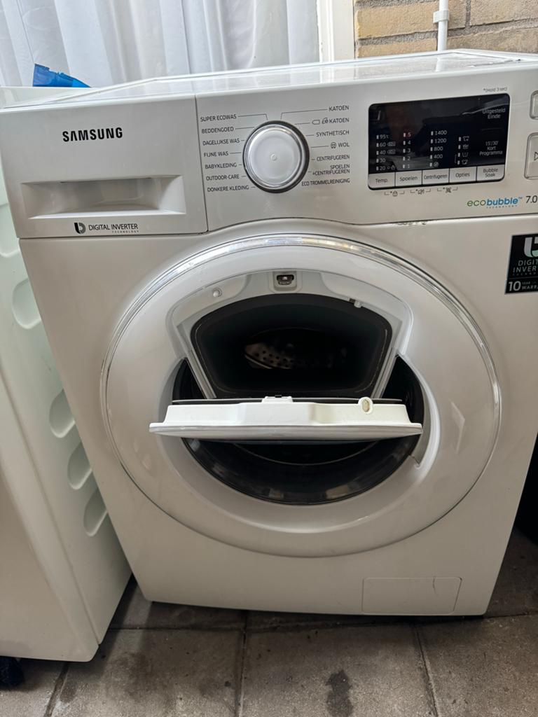 Samsung Eco Bubble 7KG Wasmachine, Witgoed en Apparatuur, Wasmachines, Ophalen, Gebruikt, 85 tot 90 cm, 1200 tot 1600 toeren