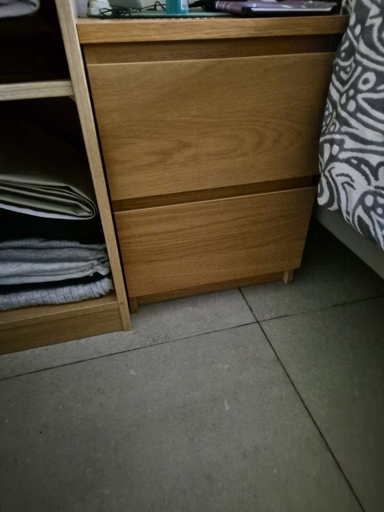 NACHTKASTJE / MALM / IKEA, Ophalen, Minder dan 45 cm, 55 tot 70 cm, Zo goed als nieuw